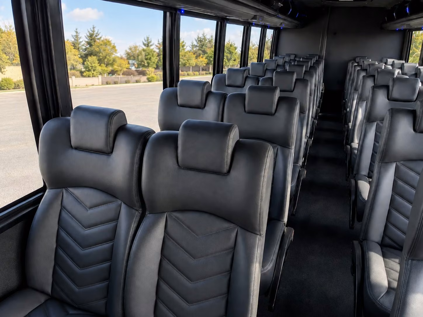 18 passenger minibus interior