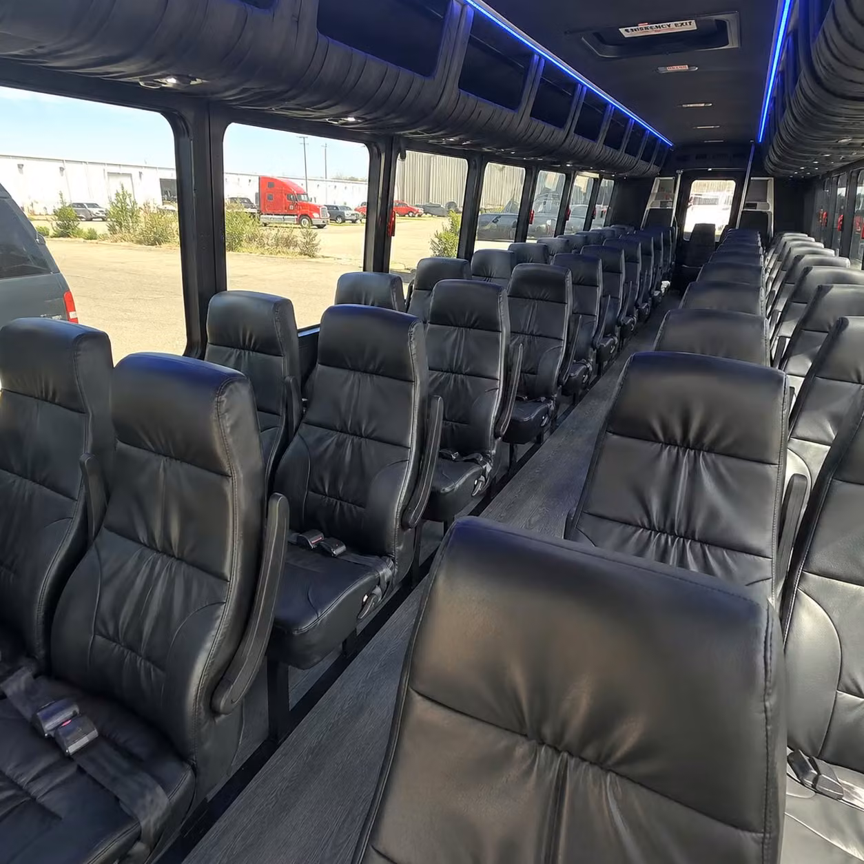 28 passenger minibus inside