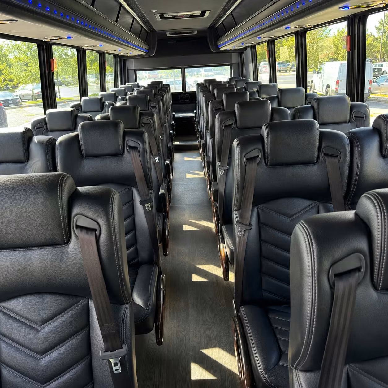 30 passenger minibus inside