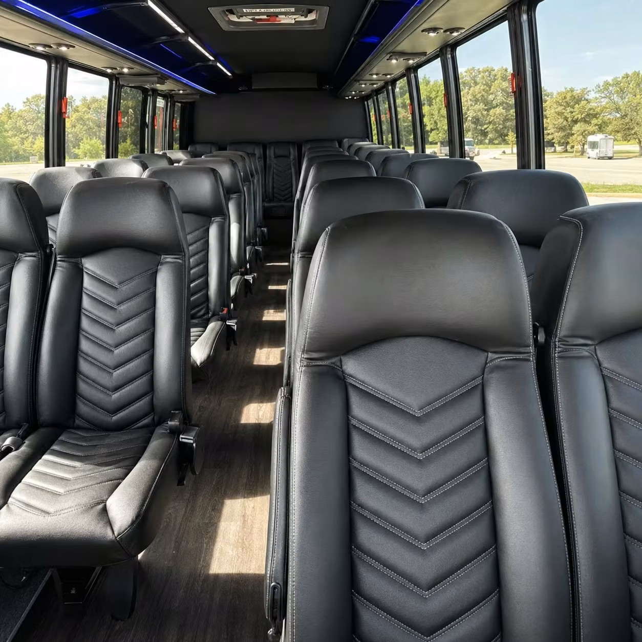 35 passenger minibus inside