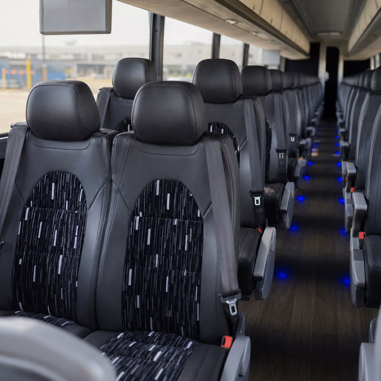 athens charter bus inside